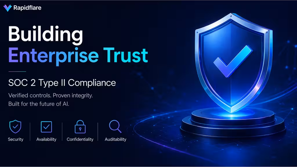 Building Enterprise Trust: Rapidflare Achieves SOC 2 Type II Compliance