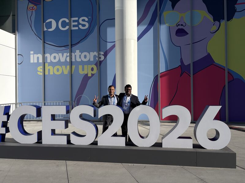 Rapidflare at the CES 2026 sign